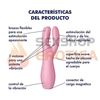 Threesome 3 estimulador vaginal con carga USB